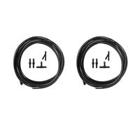 Onchdbfhuu 2X Universal 2M Windshield Washer Nozzle Hose Tube Pipe with Connector T Y Straight for Front Window Headlight Pump