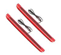 Onchdbfhuu 2X Universal Car Motorcycle Red 12V 20 LED 3RD High Mount Brake Tail Stop Light