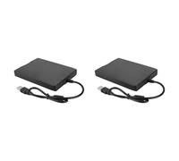 Onchdbfhuu 2X USB Floppy Disk Reader Drive 3.5In External Portable 1.44 MB FDD Diskette Drive for 7 8 2000 XP Vista PC