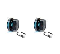 Onchdbfhuu 2X USB Volume Control Knob for Android PC Multimedia Type C External Media Adjustment Controller EC11 with RGB Light