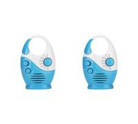 Onchdbfhuu 2X Waterproof Shower Radio, AM/FM Radio with Adjustable Volume Speakers, Portable Speakers with Hook Handle