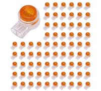 Onchdbfhuu 300 Pieces Yellow Button Gel Filled Phone Wire Butt Splice UY Connector 2 Port