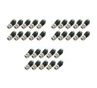 Onchdbfhuu 30Pcs Male Metal BNC Connector with DC Connector Plug Terminal UTP Video Balun for CCTV Surveillance Camera