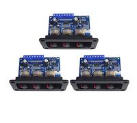 Onchdbfhuu 3X 2.1 Channel Digital Power Amplifier Board 2X25W+50W Bluetooth 5.0 Subwoofer Class D Audio Amplifier Board DC 12-20V