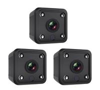 Onchdbfhuu 3X 4K 1080P HD Mini Surveillance Camera Indoor WiFi Camera Live Transmission Phone App Camera Indoor with Battery A