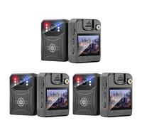 Onchdbfhuu 3X 4K Mini Police Camera Digital Video Recorder Camcorder Camera IR Night Vision Body Camera Sports Back Clip with WIFi