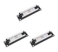 Onchdbfhuu 3X CAT6 8 Ports Patch Panel Rack Network 6.89 Inch 1U Rack Mount with RJ45 Socket for Household Distribution Frame