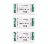 Onchdbfhuu 3X Mini 4 Channel RGBW Decoder 16A RGB RGBW Strip Controller 512 Dimmer Driver for LED Strip Lights DC9-24V
