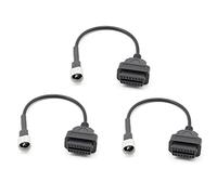 Onchdbfhuu 3X OBD Motorcycle Cable for 3 Pin Plug Cable Diagnostic Cable 3Pin to OBD2 16 Pin Adapter