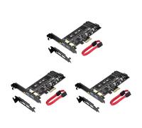 Onchdbfhuu 3X PCI-E to USB 3.0 PCI Express Card Incl.1 USB C and 2 USB A Ports, M.2 NVME to PCIe 3.0 Adapter Card with Bracket