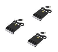 Onchdbfhuu 3X Portable Smart Card Reader for Bank Card Card ID DNIE ATM IC SIM Card Reader for Android Phones and Tablet