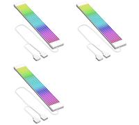 Onchdbfhuu 3X RGB LED Strip ARGB Sync Board for Computer Power Supply ATX 24PIN GPU Graphics Card 8Pin Cable Case X8