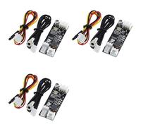 Onchdbfhuu 3X Single 12V 0.8A DC PWM 2-3 Wire Fan Temperature Control Speed Controller Chassis Computer Noise Reduction Module