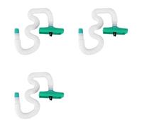 Onchdbfhuu 3X Universal Car Air Conditioning Vent Extension Hose Telescopic Auto Air Conditioner A/C Outlet Hose,White & Green