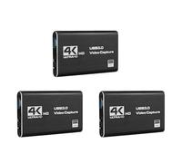 Onchdbfhuu 3X Video Capture Card 4K Screen Record USB3.0 1080P 60FPS Game Capture Device