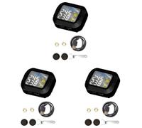 Onchdbfhuu 3X Waterproof Motorcycle Real Time Tire Pressure Monitoring System External Sensor Wireless LCD Display Moto TPMS