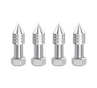 Onchdbfhuu 4 Pcs Stainless Steel Speaker Spikes Hifi Audio AMP Subwoofer Isolation Stand Foot Cone Adjustable Height M10