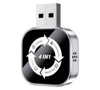 Onchdbfhuu 4in1 Wireless Carplay Adapter AI Box Airplay/Mirror Link/Carplay/Android Auto USB Dongle Wired Carplay to Wireless