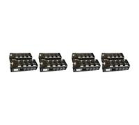 Onchdbfhuu 4Pair 4-Channel 3-Pin XLR Audio and over Network Cable Extender DMX512 Network Signal Extender 2 Male+2 Female