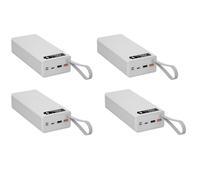 Onchdbfhuu 4pcs 16x18650 Battery Storage Box PD QC3.0 Quick Charge DIY Power Bank Box Case 18650 Battery Holder Box White