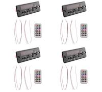 Onchdbfhuu 4pcs 2X25W 50W Amplifier MP3 Player Decoder Board 5V-12V Bluetooth 5.0 Car FM Radio Module Support TF USB AUX