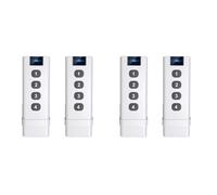 Onchdbfhuu 4pcs Tuya ZigBee Control Devices Smart Wireless Scene Switch 4 Key Remote Portable Remote Controls for Home Smart Life