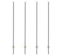Onchdbfhuu 4set 500mm T8 Lead Screw and Brass Nut (Thread, 2mm Pitch, 4 Starts, 8mm Lead) for 3D Printer Z