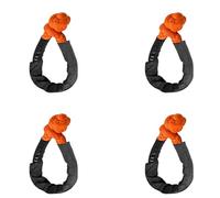 Onchdbfhuu 4X 1/2 Inch x 22 Inch Car Soft Shackle Rope Tow Rope Off Road Winch Pulley Cable Hook for Off-Road Recovery ATV UTV