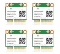 Onchdbfhuu 4X 1200Mbps Bluetooth 4.2 Mini PCI-E Wifi Card -AC7265 Wireless Network Card 7265 802.11ac 2.4G 5Ghz 7260HMW