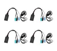 Onchdbfhuu 4X Car Bluetooth 5.0 Aux Cable Microphone Handsfree Mobile Phone Free Calling Adapter for 2005-2011