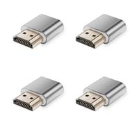 Onchdbfhuu 4X -Compatible Dummy Plug 4K HDR Virtual Monitor EDID Emulator Headless Ghost Display Adapter Supports Up to 4k@60Hz