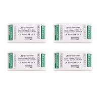 Onchdbfhuu 4X Mini 4 Channel RGBW Decoder 16A RGB RGBW Strip Controller 512 Dimmer Driver for LED Strip Lights DC9-24V