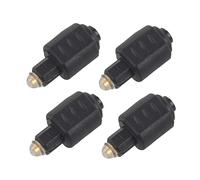 Onchdbfhuu 4X Mini Optical Audio Adapter 3.5MM Female Jack to Digital Toslink Male Plug for Amplifier