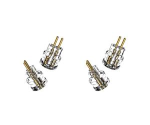 Onchdbfhuu 4x New Pair Earphone Jack Adpter MMCX 2Pin 0.78 Flat to 2Pin 0.78 Groove Protector MMCX to N5005 IE300 IE600 IE900