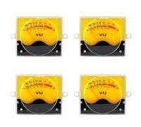 Onchdbfhuu 4X P-55SI High VU Meter Head DB Meter Amplifier Audio Panel Level Meter with Backlight