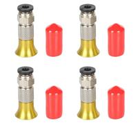Onchdbfhuu 4X PC4-M6 Pneumatic Connector 3D Printer Filament Dryer Box 4x2.5mm PTFE Tube 1.75mm M6 Feed Fitting Coupler