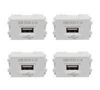 Onchdbfhuu 4X Phone Charging Panel USB Power Module 220V Socket 5V Transformer 2.1A USB Charging Power Socket Switching Adapter