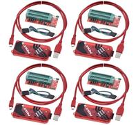 Onchdbfhuu 4X PICKIT3 Programmer + PIC ICD2 PIC Kit 2/3 Programming Adapter Universal Programmer Seat FZ0508