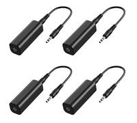Onchdbfhuu 4X Speaker Line 3.5mm Aux Audio Noise Filter Ground Loop Noise Isolator for Car Stereo Audio System
