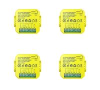 Onchdbfhuu 4X Tuya Life Dry Contact Relay WiFi Module Switch Timer App Remote Control 5A DC12V 24V AC100-240V