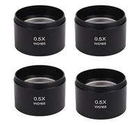 Onchdbfhuu 4X Wd165 0.5X Stereo Microscope Auxiliary Objective Lens Barlow Lens with 1-7/8 Inch(M48mm) Mounting Thread