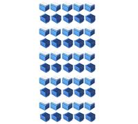 Onchdbfhuu 50pcs 3D Printer Parts Blue Aluminum Stepper Driver Heatsink for TMC2100 LV8729 TMC2208 TMC2130