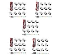 Onchdbfhuu 55 Pieces Tunable 3 Pin LED Strip Connectors 10mm LED Strip Light Connectors LED Strip Connector Terminal for WS2811