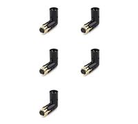 Onchdbfhuu 5Pcs 3Pin XLR Angle Adapter Adjustable Male to Female Right Angle XLR Adapter XLR 90 Degree Adapter