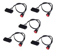 Onchdbfhuu 5pcs 50cm Cable Copper Tin Wire 24-Pin Female ATX PSU PC Power Supply Tester Up Jumper with ON/OFF Switch