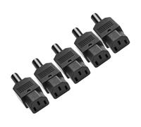 Onchdbfhuu 5PCS IEC C13 Power Plug Connector C13 Female Plug Power Adapter Connector 3 Pin Power Socket 250V 10A AC Power Adapter