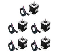 Onchdbfhuu 5Pcs Nema 17 Stepper Motor 48Mm Nema17 Motor 42Bygh 2A 4-Lead (17Hs8401) Motor 1M Cable for 3D Printer Cnc Motor