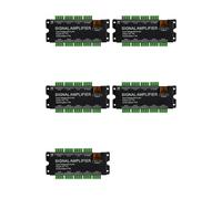 Onchdbfhuu 5X 8CH LED Strip Signal Amplifier,WS2812 5V SPI TTL Signal Output for WS2811 WS2815 WS2813 Pixels LED Light DC5-24V