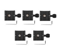 Onchdbfhuu 5X Aluminium 50mm Quick Release Plate QR Clamp Fits Standard for Tripod Ballhead