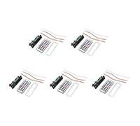 Onchdbfhuu 5X Dc 5V/12V Bluetooth 5.0 Audio Decoder Board Audio Module Usb Aux Sd Fm Radio Colors Screen Display(Black)